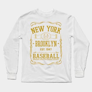 Vintage Brooklyn American Baseball Long Sleeve T-Shirt